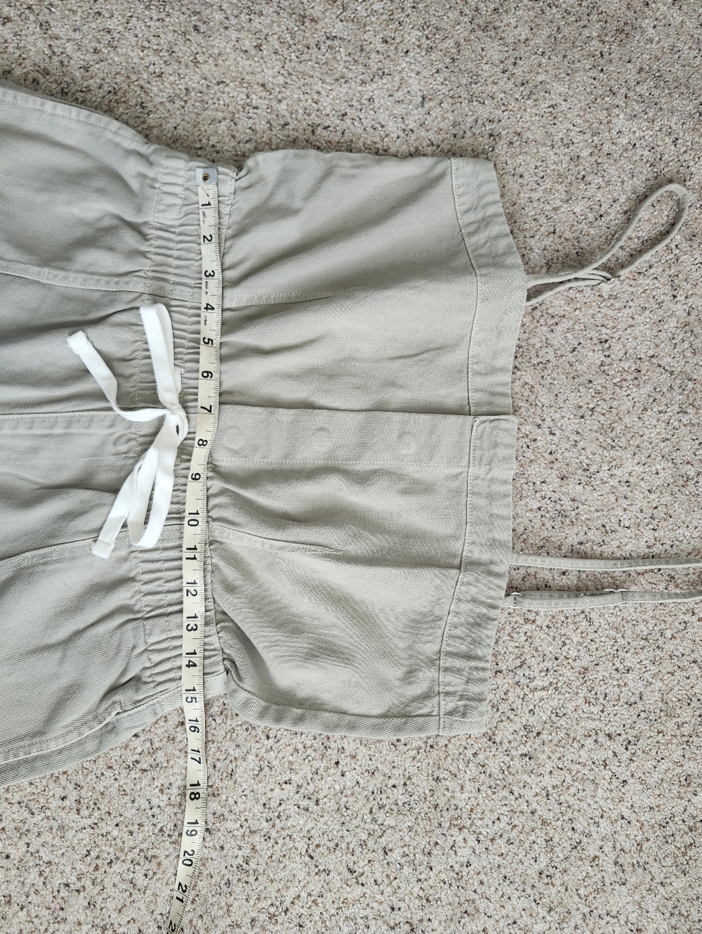 Universal Thread Light Green Drawstring Romper - Picture 7 of 10